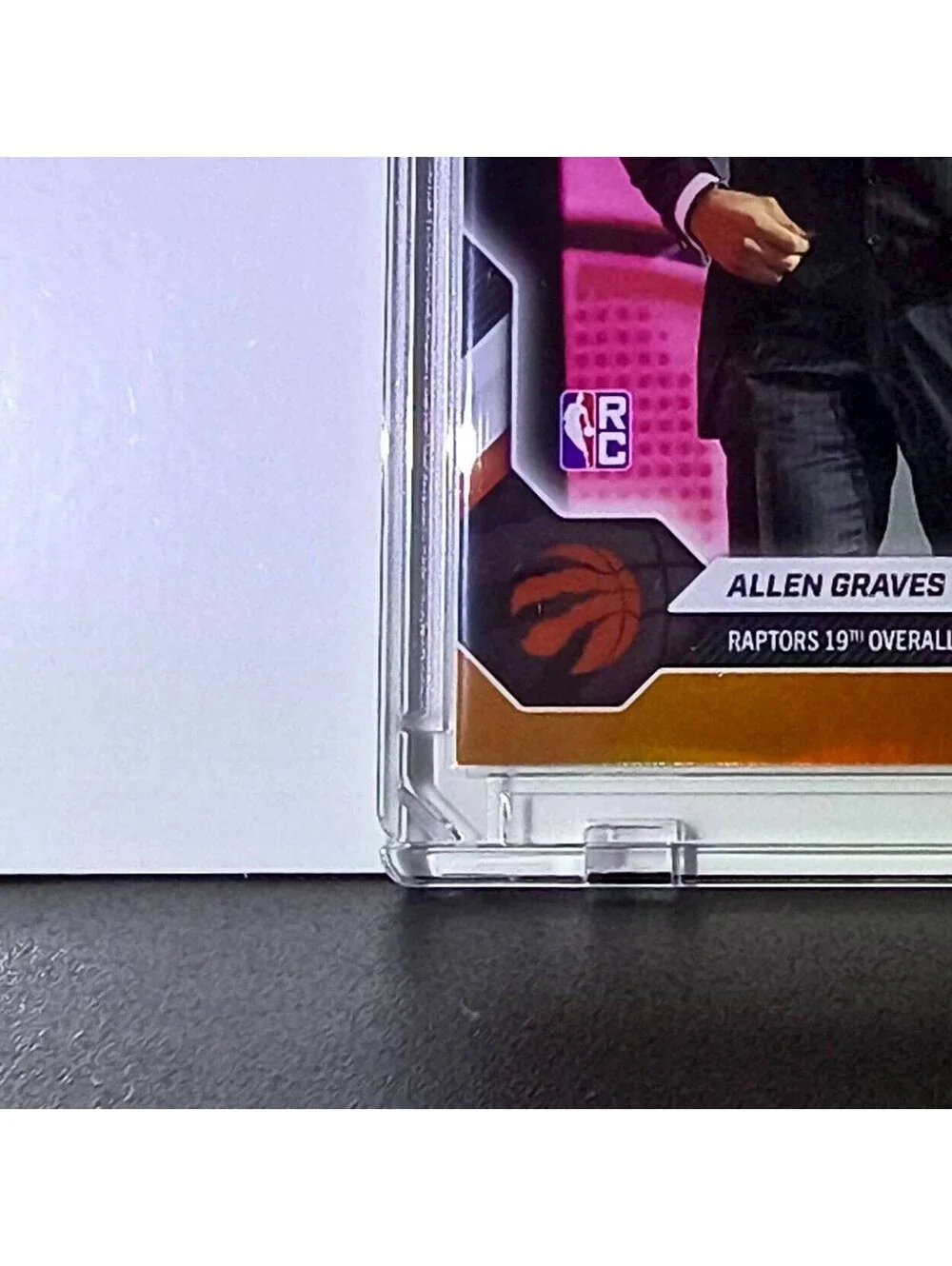 Allen Graves Rookie 2026-27 Topps NBA Draft #AGRA Orange Foil 21/25 Card Raptors